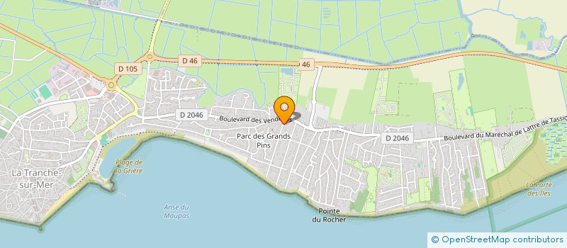localisation de l'entreprise SAS LES 3B à LA TRANCHE-SUR-MER