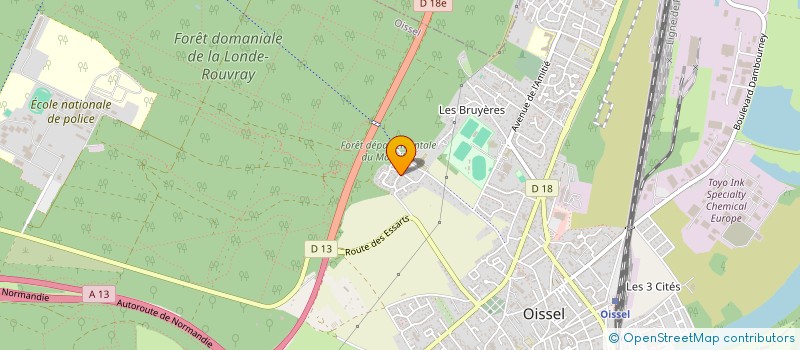 localisation de l'entreprise SAS LES 7 ETOILES  OISSEL