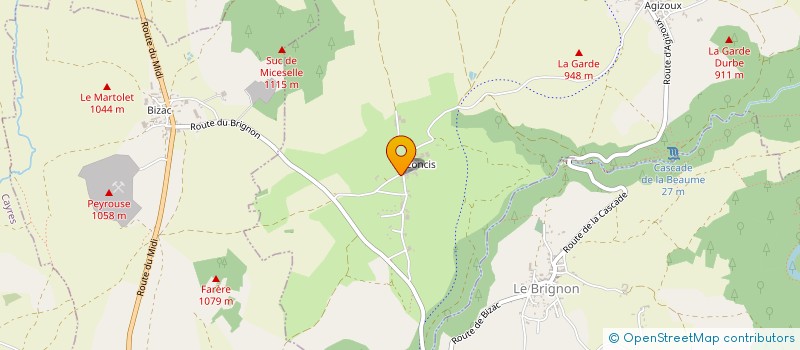 localisation de l'entreprise SAS LES ACACIAS à SAINT-LOUP