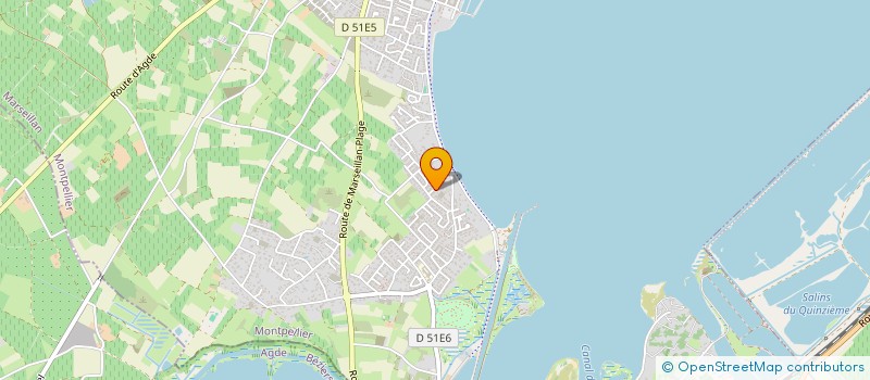 localisation de l'entreprise SAS LES ALIZES à MARSEILLAN