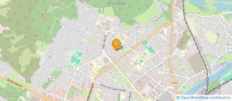 localisation de l'entreprise SAS LES ALLIES  THIONVILLE