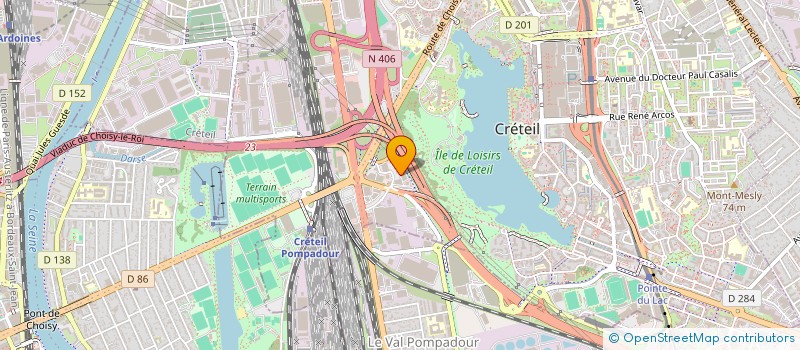 localisation de l'entreprise SAS LES AMIS  CRETEIL