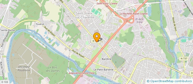 localisation de l'entreprise SAS LES ATELIERS DU PATRIMOINES à SAINT-YRIEIX-SUR-CHARENTE