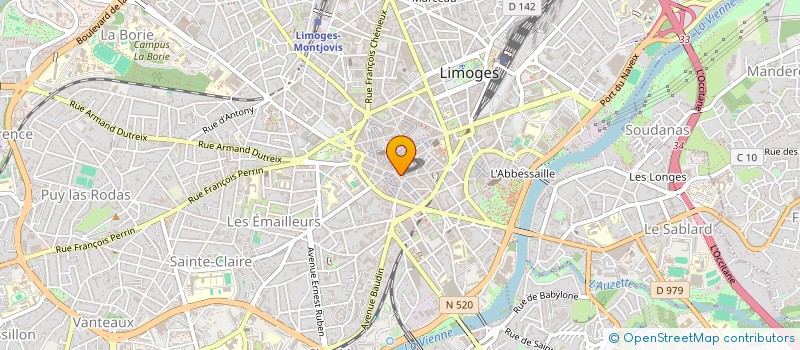 localisation de l'entreprise SAS LES BANCS à LIMOGES