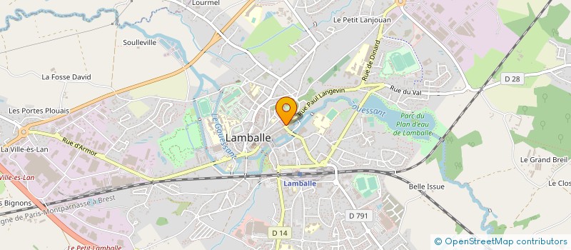 localisation de l'entreprise SAS LES BILLIGS DU 22 à LAMBALLE-ARMOR