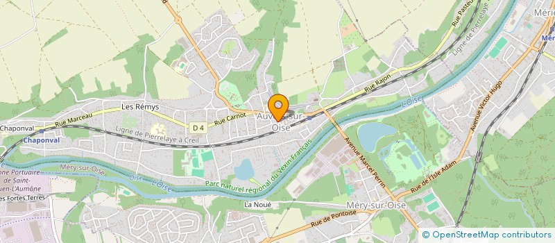 localisation de l'entreprise SAS LES CADUCEES à AUVERS-SUR-OISE