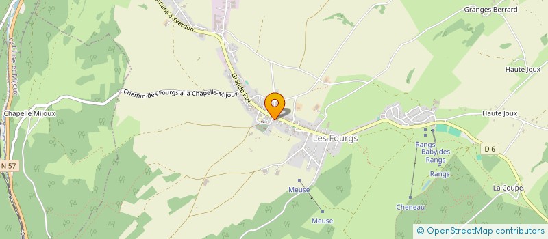 localisation de l'entreprise SAS LES CARLINES  LES FOURGS