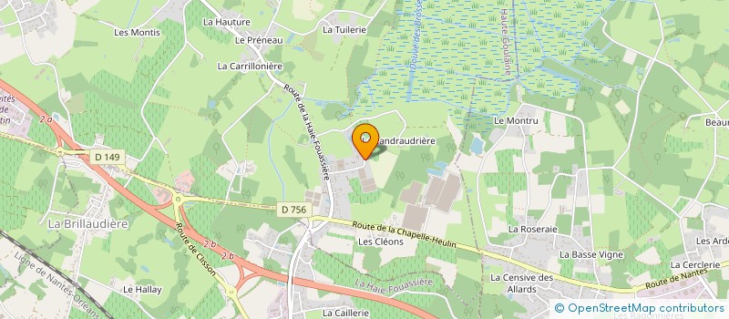 localisation de l'entreprise SAS LES DELICES DE THAIS à HAUTE-GOULAINE