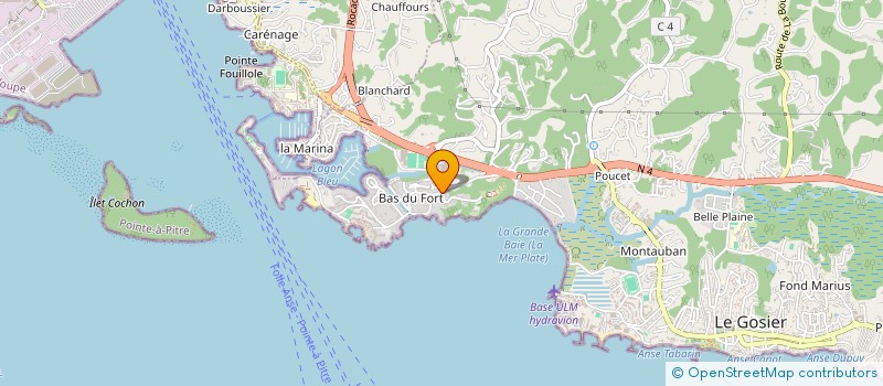 localisation de l'entreprise SAS LES DELICES DU LIBAN  LE GOSIER