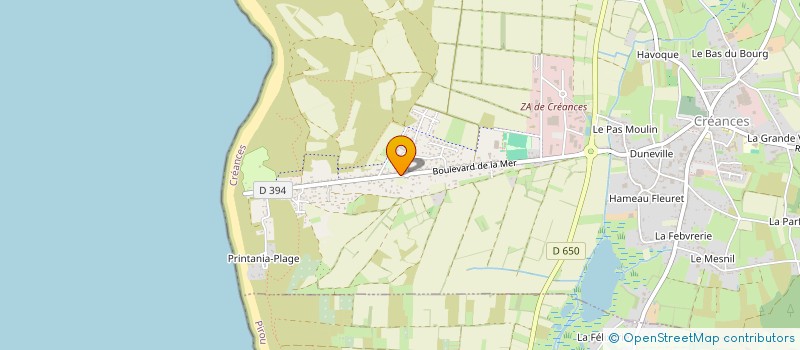 localisation de l'entreprise SAS LES DUNES  CREANCES