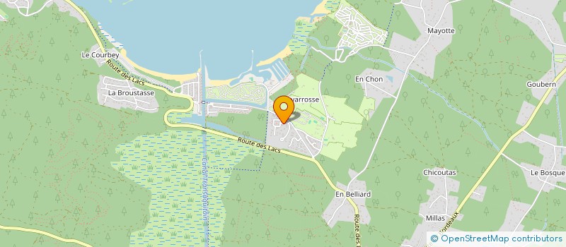 localisation de l'entreprise SAS LES ECUREUILS  BISCARROSSE