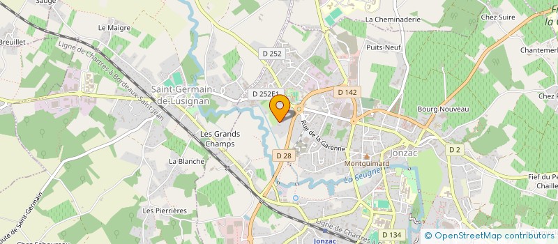 localisation de l'entreprise SAS LES ECUYERS DE LA GRAVE à JONZAC
