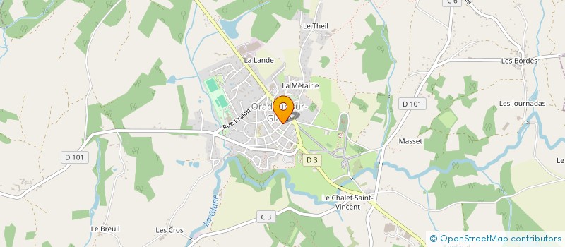 localisation de l'entreprise SAS LES ENCRES DE FAHE à ORADOUR-SUR-GLANE