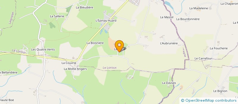 localisation de l'entreprise SAS LES ENERGIES VERTES à LE LOROUX