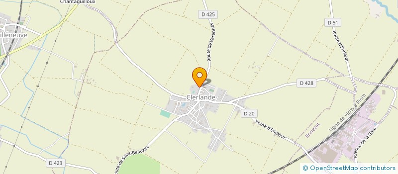 localisation de l'entreprise SAS LES ENFANTS DES VOLCANS  CLERLANDE