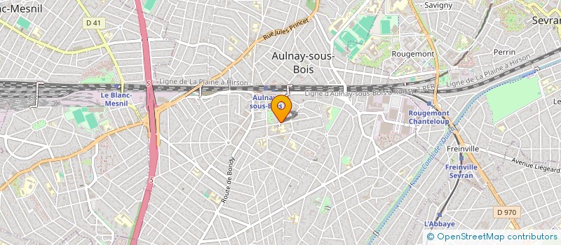 localisation de l'entreprise SAS LES FOURNITURES DE MARGOT à AULNAY SOUS BOIS