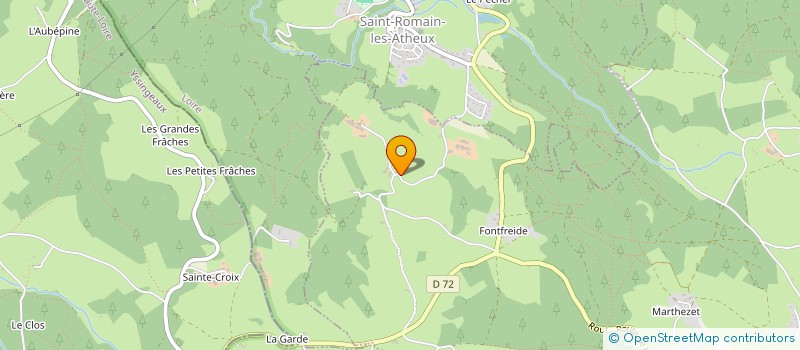 localisation de l'entreprise SAS LES FRAMBOISIERS  SAINT-GENEST-MALIFAUX