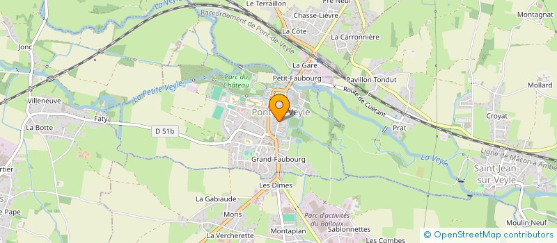 localisation de l'entreprise SAS LES FRANGES'INE  PONT-DE-VEYLE