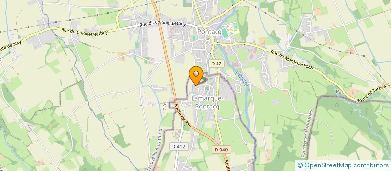 localisation de l'entreprise SAS LES FRANGINES  LAMARQUE-PONTACQ