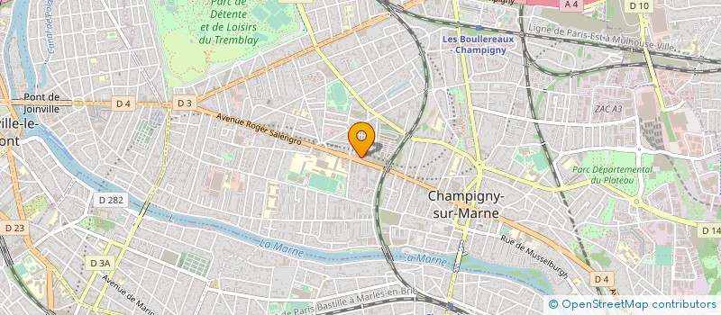 localisation de l'entreprise SAS LES FRERES LAGNEB à CHAMPIGNY-SUR-MARNE