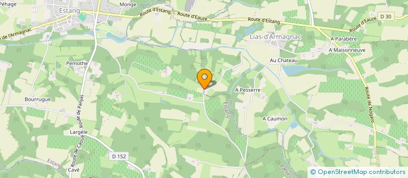 localisation de l'entreprise SAS LES GITES DU BONHEUR  LIAS-D'ARMAGNAC