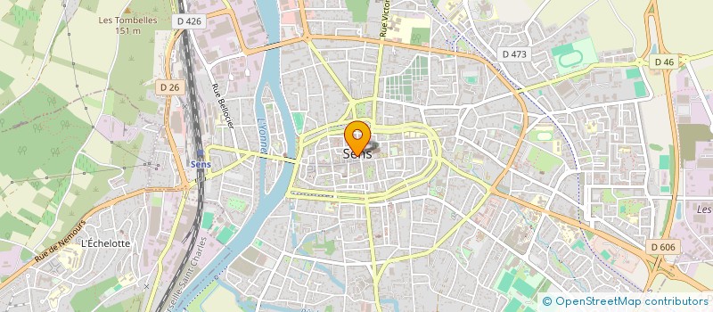 localisation de l'entreprise SAS LES GOURMETS  SENS