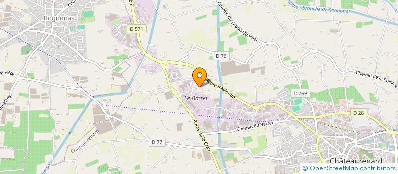 localisation de l'entreprise SAS LES HALLES MACON  CHATEAURENARD