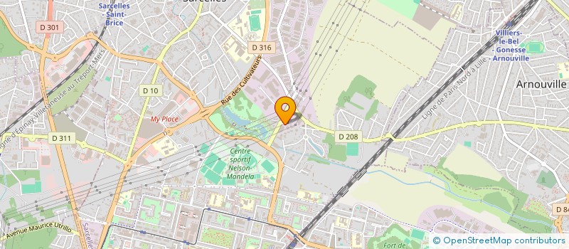 localisation de l'entreprise SAS LES HAUTS DU ROY  SARCELLES