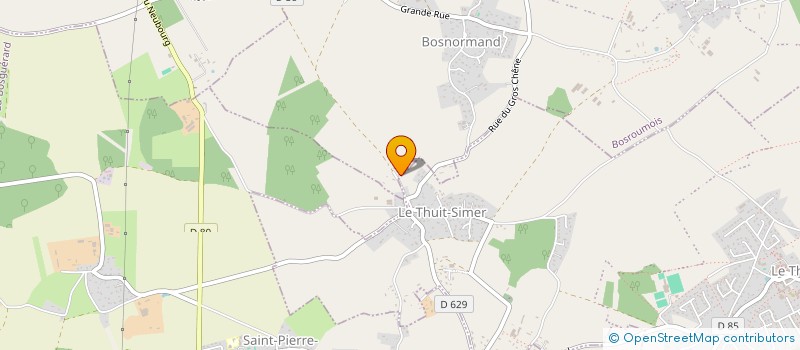 localisation de l'entreprise SAS LES HERISSONS  BOSROUMOIS