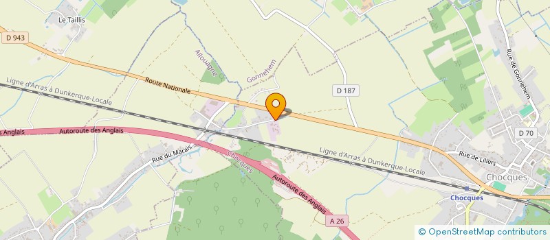 localisation de l'entreprise SAS LES JARDINS DE CATHERINE  CHOCQUES