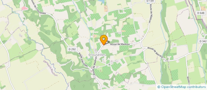 localisation de l'entreprise SAS LES JONQUILLES  CROUSEILLES