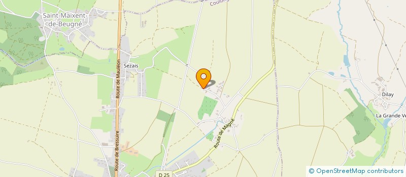 localisation de l'entreprise SAS LES MARZELETTES  COULONGES-SUR-L'AUTIZE