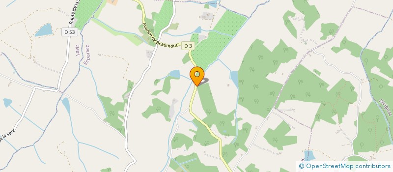 localisation de l'entreprise SAS LES MICHES AJOJO  ESPARSAC