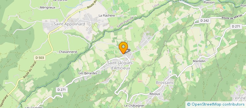 localisation de l'entreprise SAS LES PEYSSES  SAINT-JACQUES-D'ATTICIEUX