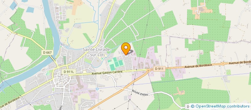 localisation de l'entreprise SAS LES PORTAGES D'EMI  SAINTE LIVRADE SUR LOT