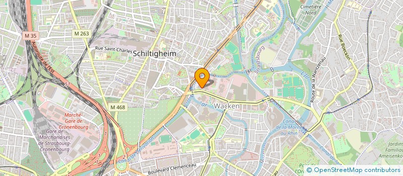 localisation de l'entreprise SAS LES RIVES DU BOHRIE à STRASBOURG