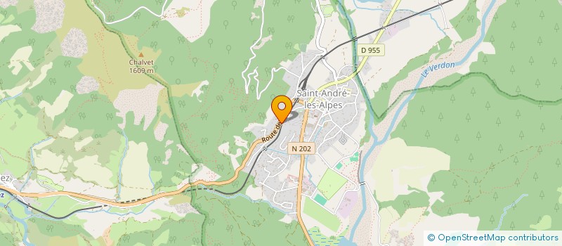 localisation de l'entreprise SAS LES SOURCES DE MANON  SAINT-ANDRE-LES-ALPES