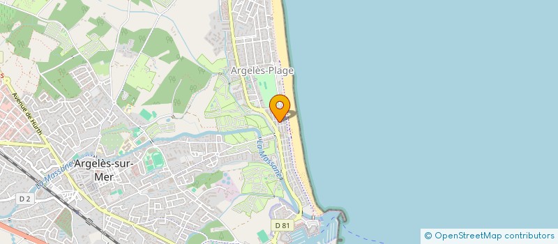 localisation de l'entreprise SAS LES TAMARINS à ARGELES-SUR-MER