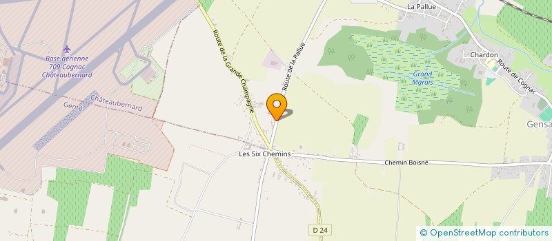 localisation de l'entreprise SAS LES TERRAGES à GENSAC-LA-PALLUE