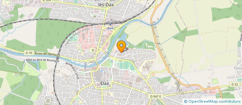 localisation de l'entreprise SAS LES THERMES  DAX
