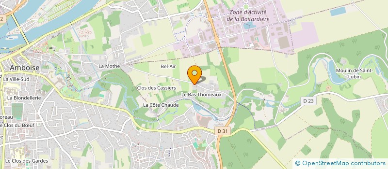 localisation de l'entreprise SAS LES THOMEAUX  MOSNES