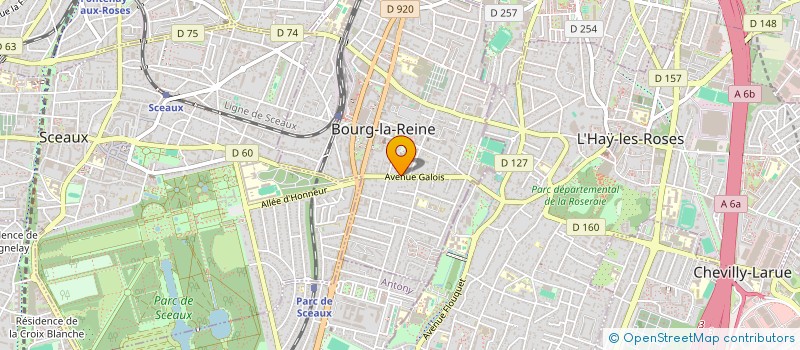 localisation de l'entreprise SAS LES TOITURES DU 92 à BOURG-LA-REINE