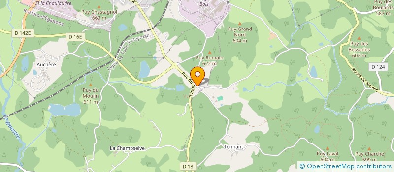 localisation de l'entreprise SAS LES TOMATES D'AUITOU  MOUSTIER-VENTADOUR