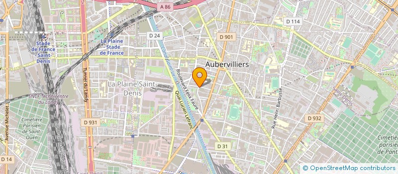 localisation de l'entreprise SAS LES TROIS BALUCHONS à AUBERVILLIERS