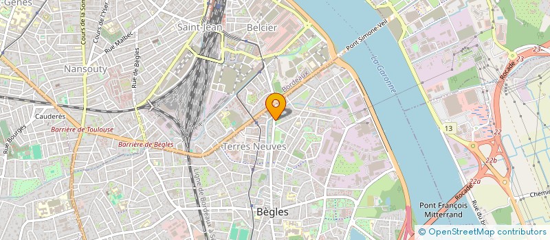 localisation de l'entreprise SAS LES VERRIERS D'AQUITAINE à BEGLES