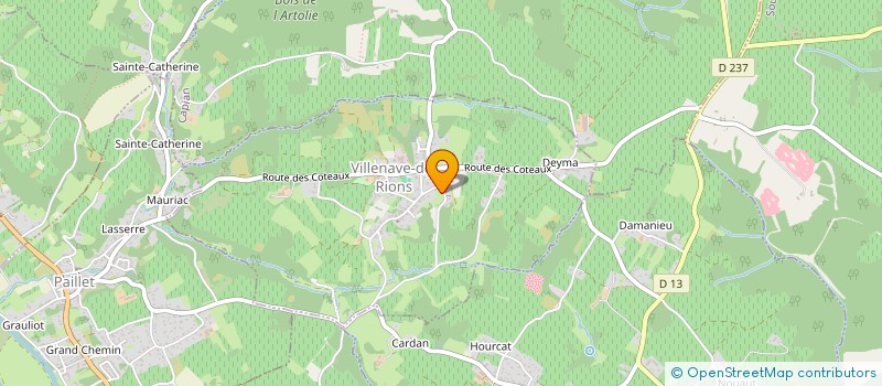 localisation de l'entreprise SAS LES VIGNOBLES BERTRAND GUINDEUIL  VILLENAVE-DE-RIONS