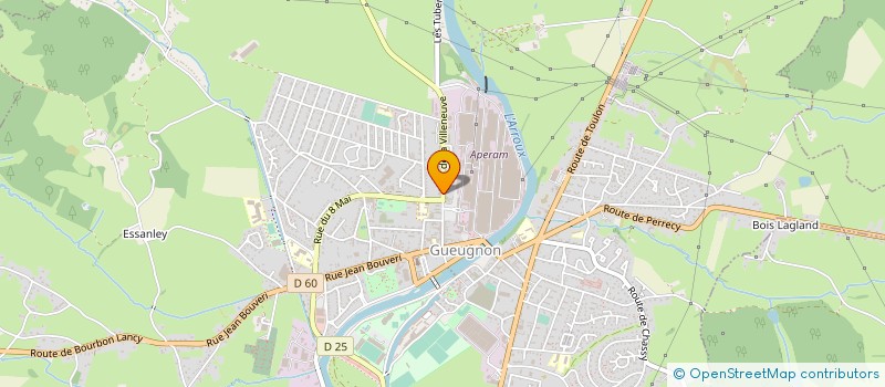 localisation de l'entreprise SAS LESSENTIEL à GUEUGNON