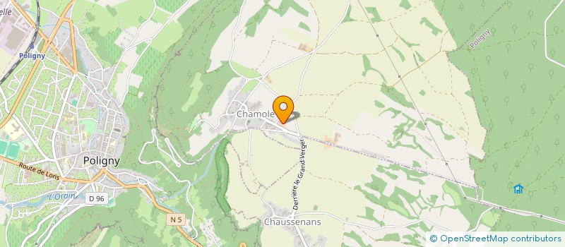 localisation de l'entreprise SAS LFB ENERGIE  CHAMOLE