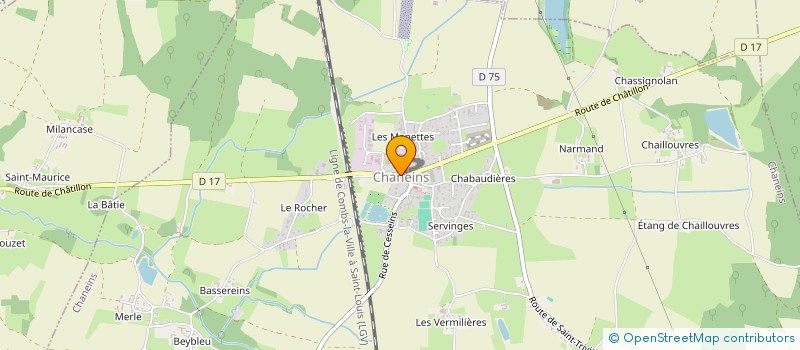 localisation de l'entreprise SAS LG à CHANEINS