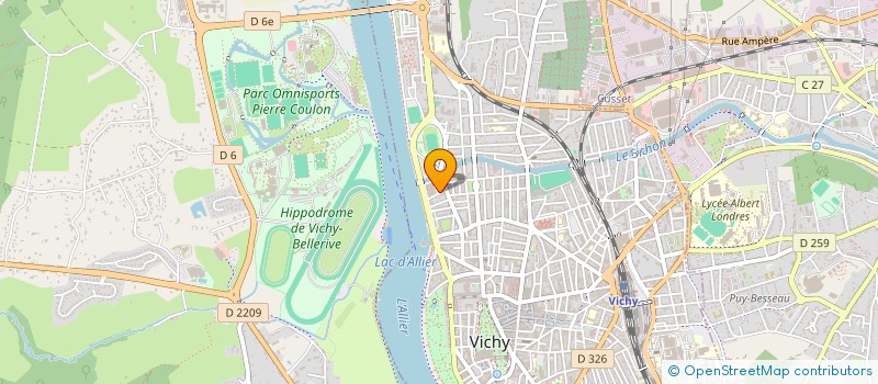 localisation de l'entreprise SAS LG MEDIACOM à VICHY